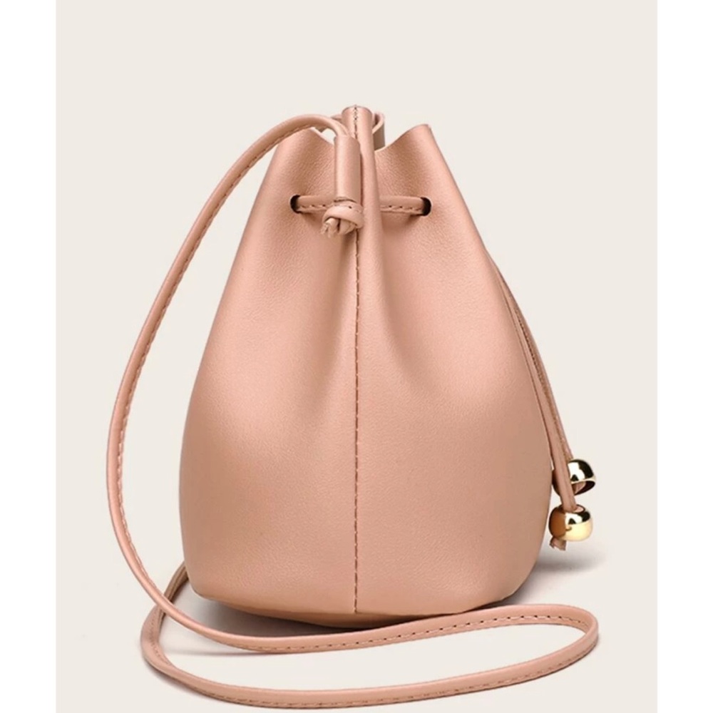 Bucket Crossbody Bag With Drawstring
